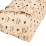 MCM Monogram Visetos Satchel Tote Handbag