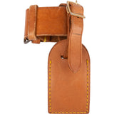 [🔄️B21 / F31] Louis Vuitton Vachetta Leather Luggage Tag - vintageandkickz