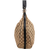 Gucci Monogram GG Canvas Britt Hobo Shoulder Bag