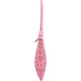 MCM Pink Monogram Visetos Pouch Shoulder Bag