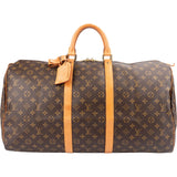 Louis Vuitton Monogram Canvas Keepall 55 Travel Bag