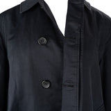 Burberry Black Cotton Trench Coat (M)