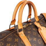 Louis Vuitton Monogram Canvas Keepall 50 Bandoulière Travel Bag