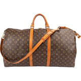Louis Vuitton Monogram Canvas Keepall 60 Bandoulière Travel Bag