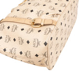 MCM Monogram Visetos Satchel Tote Shoulder Bag