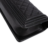Chanel Quilted Caviar Leather Small Boy Single Flap Crossbody Bag