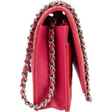 Chanel Quilted Patent Leather Wallet On Chain Crossbody Bag