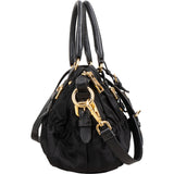 Prada Black Tessuto Gaufre Satchel Handbag