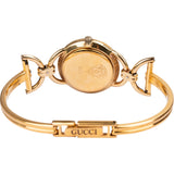 Gucci Gold Tone Horsebit 6000L Bangle Woman Watch