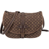Louis Vuitton Monogram Mini Lin Saumur 30 Crossbody Bag