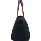 Gucci Monogram GG Canvas Web Stripe Tote Shopper Shoulder Bag