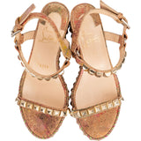 Christian Louboutin Multicolor Braided Studded Cataclou Sandals (35)