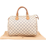 Louis Vuitton Monogram Damier Azur Canvas Speedy 30 Handbag