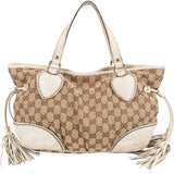 Gucci GG Monogram Twin Heart Tribecca Tassel Handbag