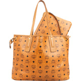 MCM Monogram Visetos Medium Liz Reversible Shopper Shoulder Bag