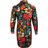 Gucci Multicolor Floral Print Silk Ruffle Bow Longsleeve Blouse Short Dress (IT40)