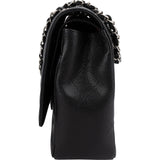 Chanel Quilted Caviar Leather Maxi Double Flap Crossbody Bag