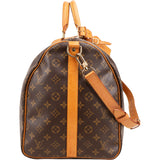 Louis Vuitton Monogram Canvas Keepall 55 Bandoulière Travel Bag