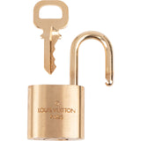 Louis Vuitton Classic Brushed Gold Lock Schloss Padlock (317)