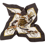 Hermès Attelage en Arbalète Silk 90 Tuch Scarf