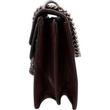 Gucci Grained Leather Crystal Dionysus Shoulder Bag