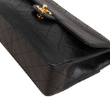 Chanel Quilted Lambskin 24K Gold Single Flap Shoulder Bag