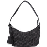 Gucci Monogram GG Denim Horsebit Hobo Shoulder Bag