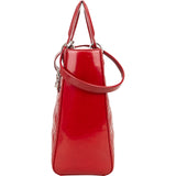 Christian Dior Quilted Patent Leather Lady Dior Handbag