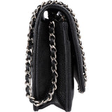 Chanel Quilted Caviar Leather Wallet On Chain Crossbody Bag