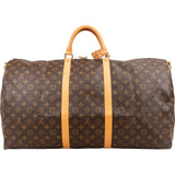 Louis Vuitton Monogram Canvas Keepall 60 Bandoulière Travel Bag