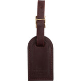 Louis Vuitton Dark Brown Leather Luggage Tag
