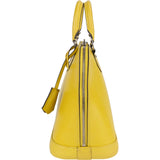 Louis Vuitton Yellow Epi Leather Alma PM Handbag