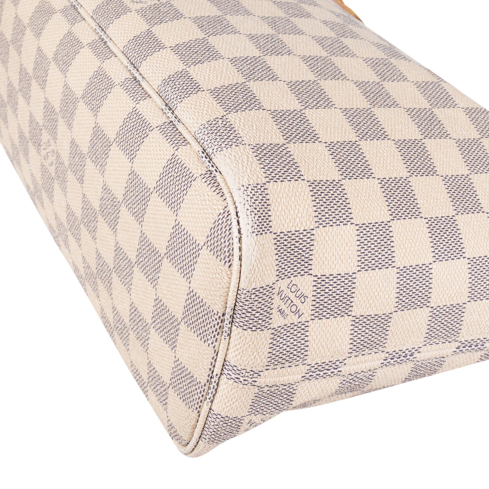 Louis Vuitton Monogram Damier Azur Canvas Neverfull PM Handbag - vintageandkickz