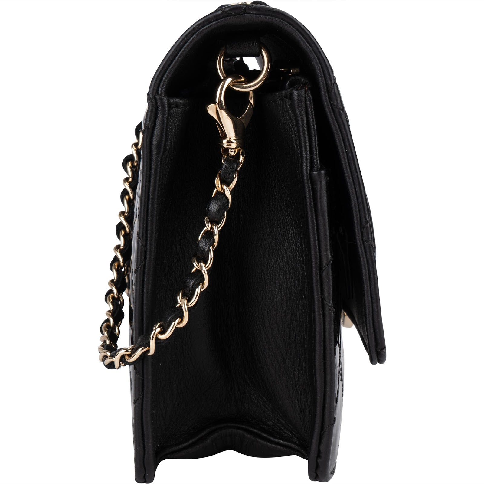 Chanel Quilted Patent Leather CC Crossbody Bag - vintageandkickz
