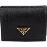 Prada Vitello Move Leather Small Trifold Wallet