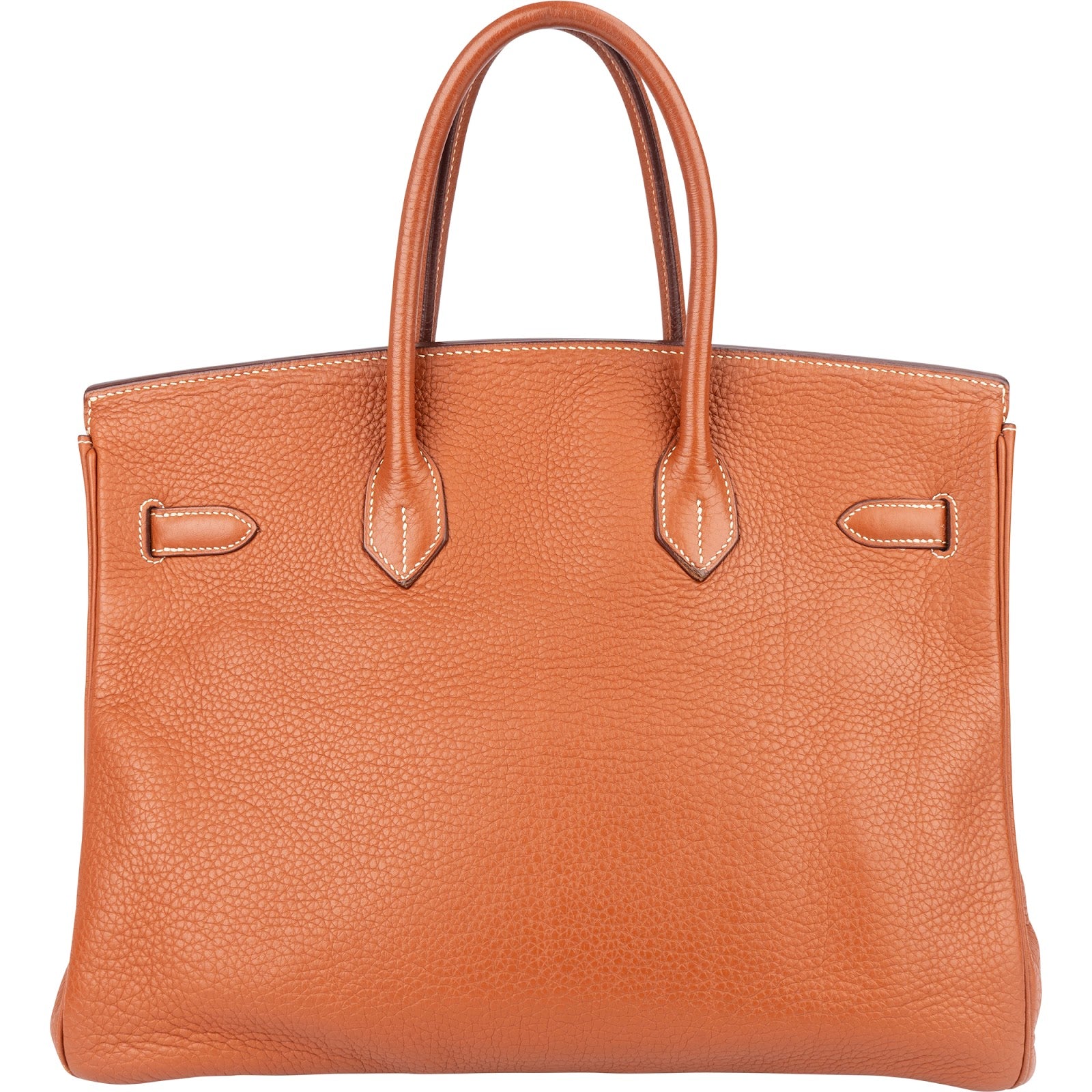 Hermès Brun Fjord Leather Birkin 35 Handbag xx leder - vintageandkickz
