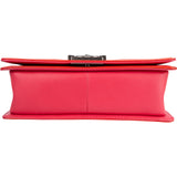 Chanel Quilted Patent Leather Boy Single Flap Crossbody Bag