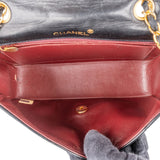 Chanel Quilted Lambskin 24K Gold Diana Single Flap Crossbody Bag