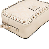 Valentino Garavani Rockstud Woven Camera Crossbody Bag