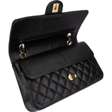 Chanel Quilted Lambskin Medium Double Flap Shoulder Bag