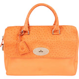 Mulberry Del Rey Orange Ostrich Leather Bayswater Handbag