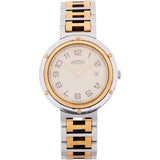 Hermès Bicolor Tone Clipper Women Watch