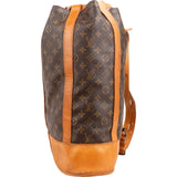 Louis Vuitton Monogram Canvas Randonnee GM Backpack Shoulder Bag