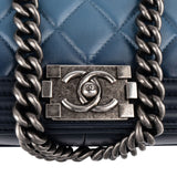 Chanel Quilted Lambskin Boy Single Flap Crossbody Bag xx maße - vintageandkickz