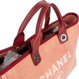 Chanel Pink Cotton Deauville Handbag