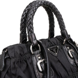 Prada Quilted Tessuto Gaufre Small Satchel Handbag