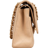 Chanel Quilted Caviar Leather Medium Double Flap Shoulder Bag
