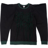 Loewe Embroidered Draped Sleeve Sweatshirt (XS)