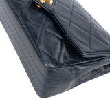 Chanel Quilted Lambskin 24K Gold Single Flap Crossbody Bag