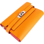 Hermès Epsom Leather Kelly Compact Wallet - vintageandkickz